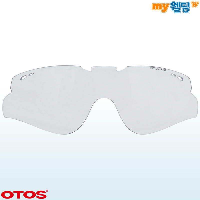 오토스 투명 보안경 교체용 안경렌즈 HDV 무색 안전 보호 안경 산업용 작업용 안경알,마이웰딩